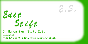 edit stift business card